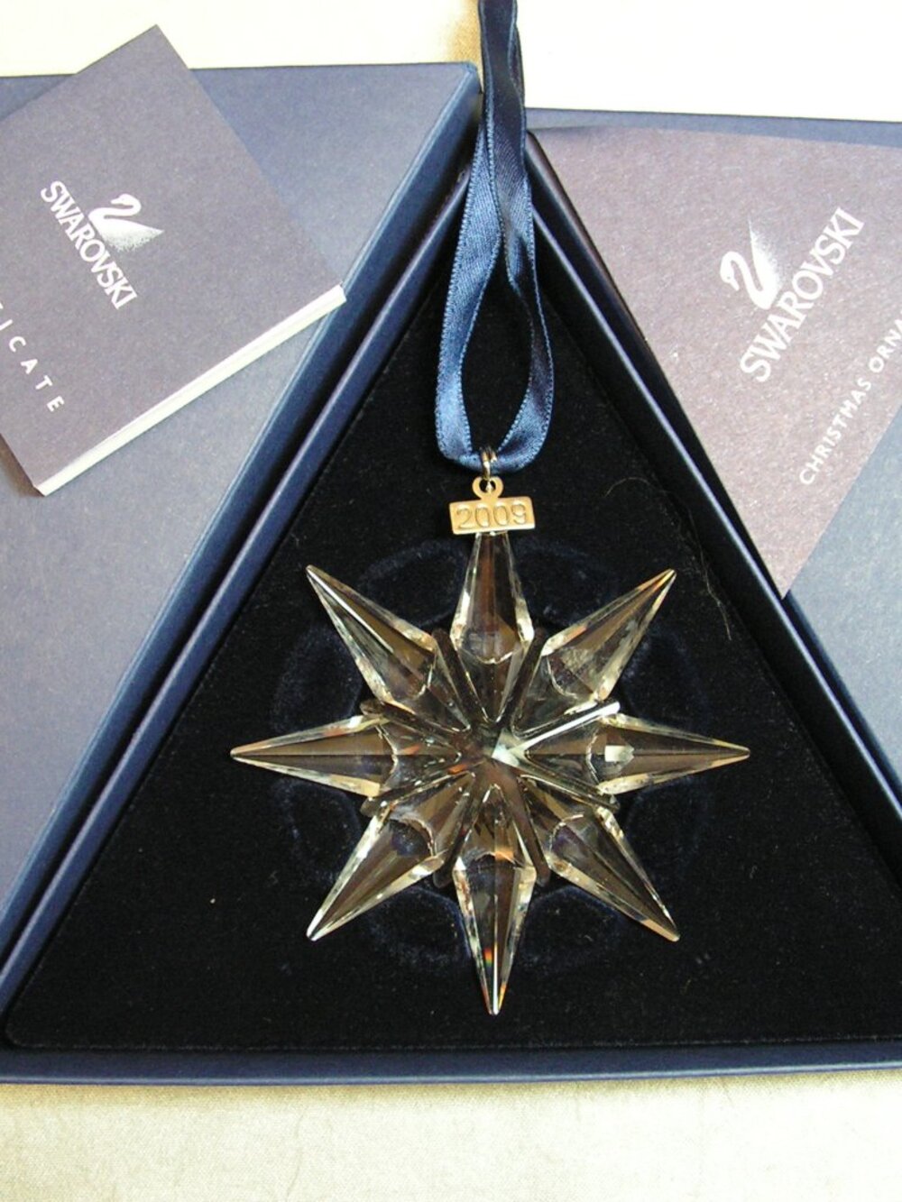 Swarovski Crystal 2009 Annual Edition Star Christmas Ornament